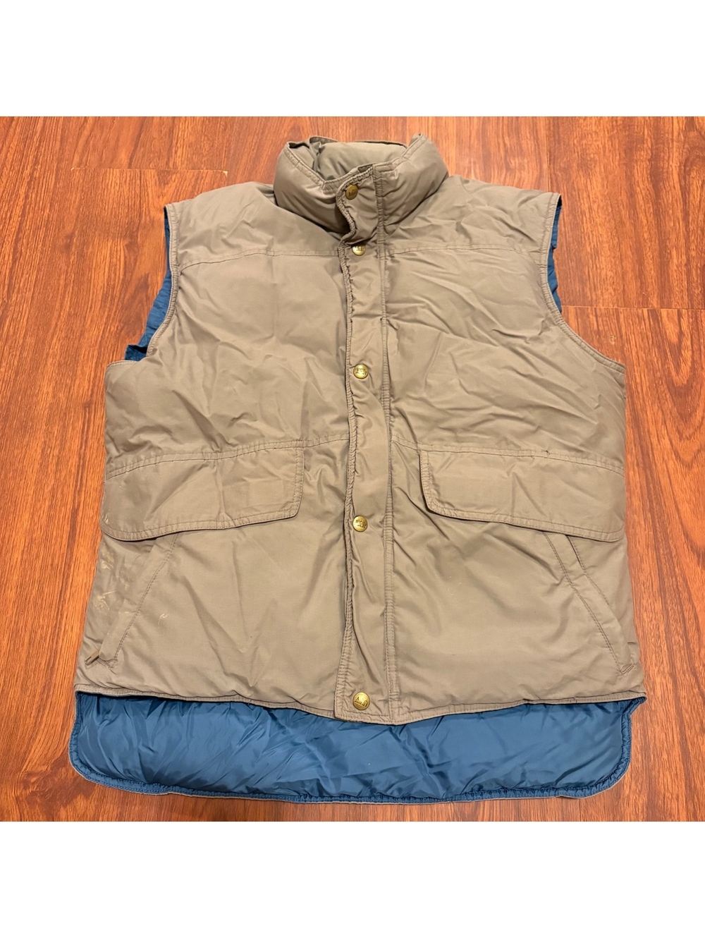 VTG REI Goose Down Vest Men’s S/M Grey Puffer 80s 90s